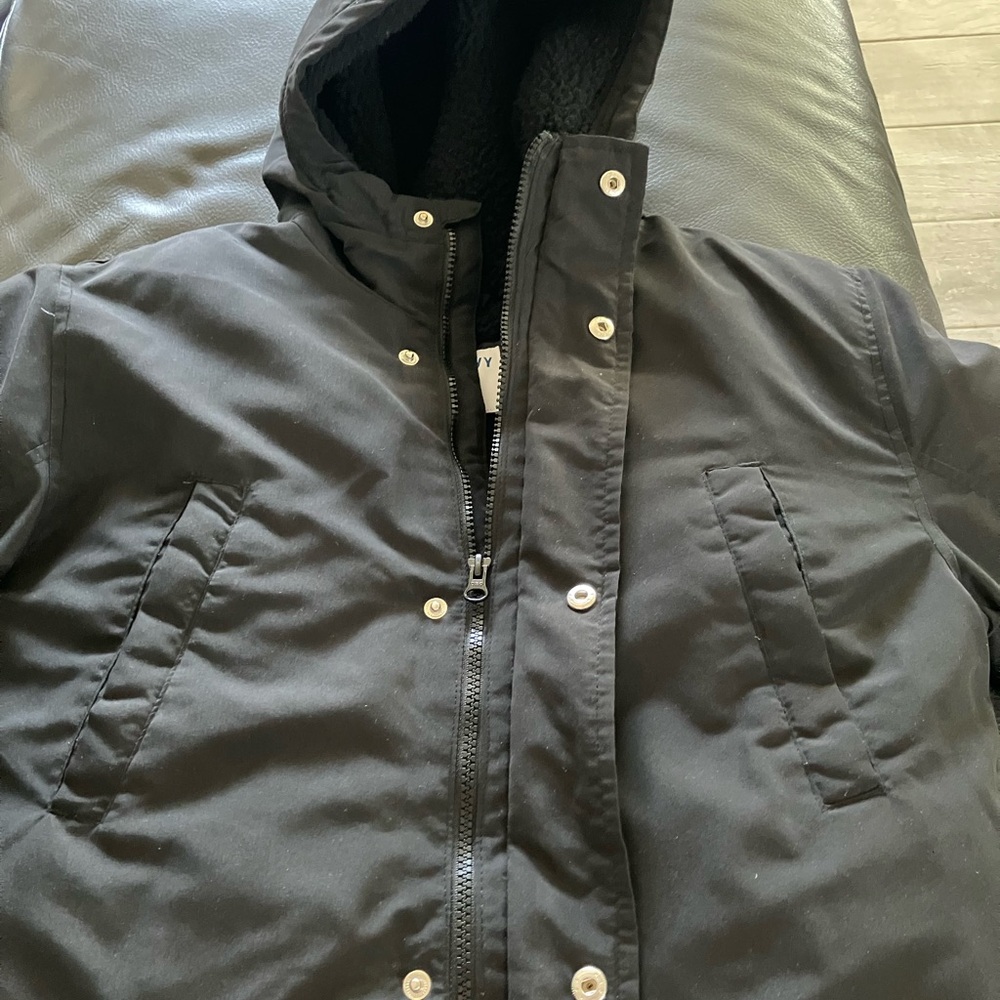 Old Navy Boy’s Black Jacket Size 18/20 - Picture 5 of 6